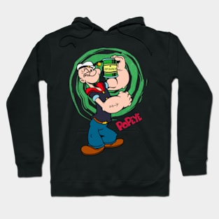 Popeyes Nautical Comedy Commemorate His Zany Antics and Unforgettable Catchphrases on this Cartoon Hoodie